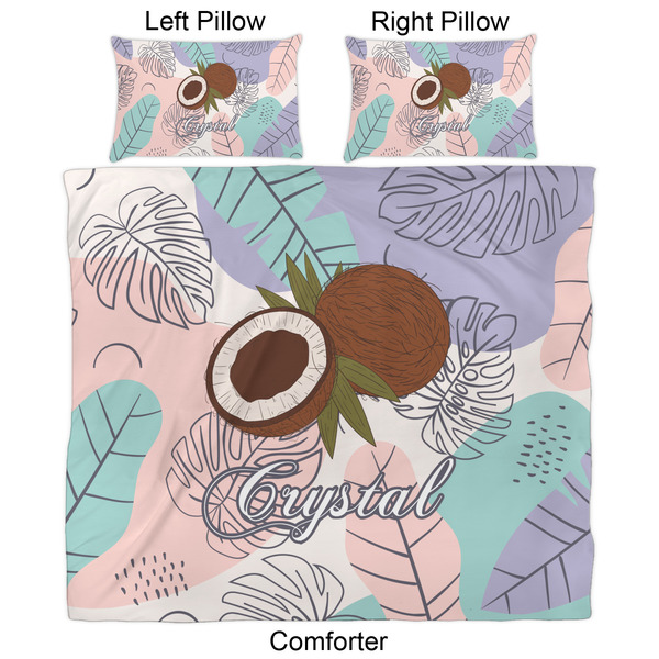 Coconut and Leaves Comforter Set - King - Approval