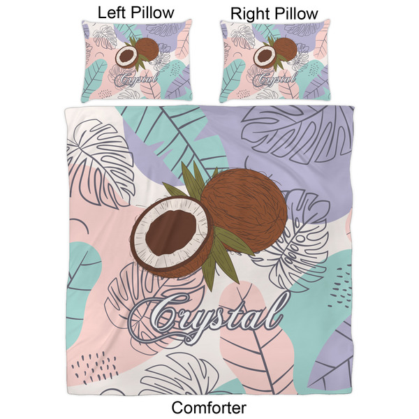 Coconut and Leaves Comforter Set - Queen - Approval
