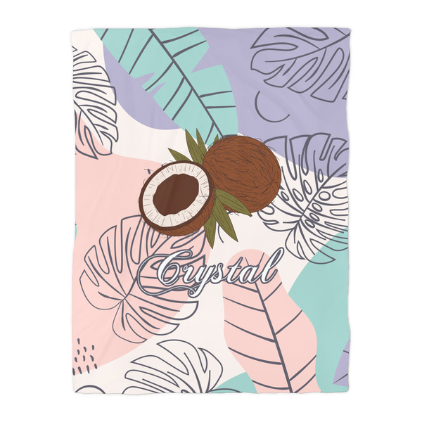 Coconut and Leaves Comforter - Twin - Front