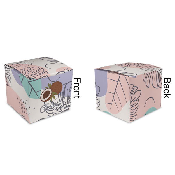 Coconut and Leaves Cubic Gift Box - Approval