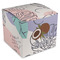 Coconut and Leaves Cube Favor Gift Box - Front/Main
