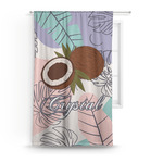 Coconut and Leaves Curtain Panel - Custom Size (Personalized)