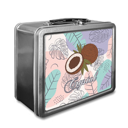 Coconut and Leaves Lunch Box w/ Name or Text