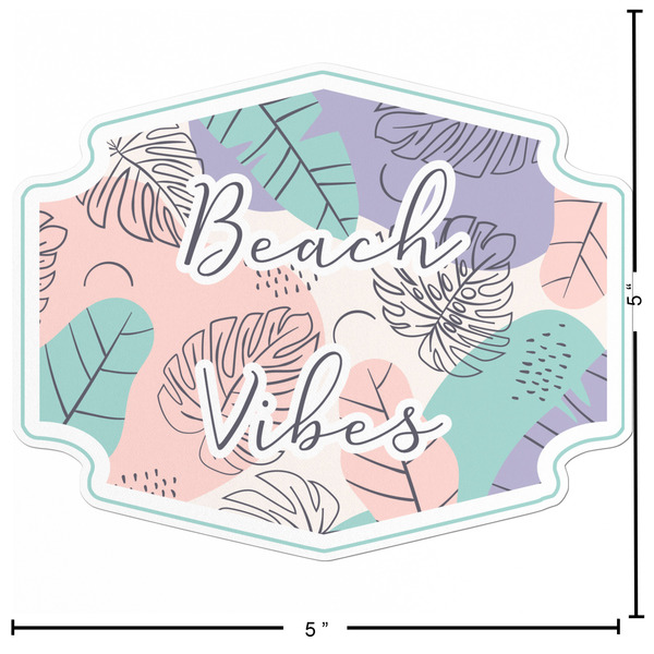 Coconut and Leaves Custom Shape Iron On Patches - L - APPROVAL