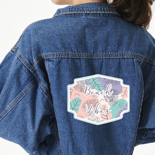 Custom Coconut and Leaves Large Custom Shape Patch - 2XL (Personalized)