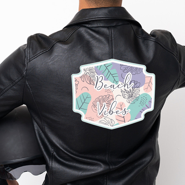 Coconut and Leaves Custom Shape Iron On Patches - XXXL - APPROVAL