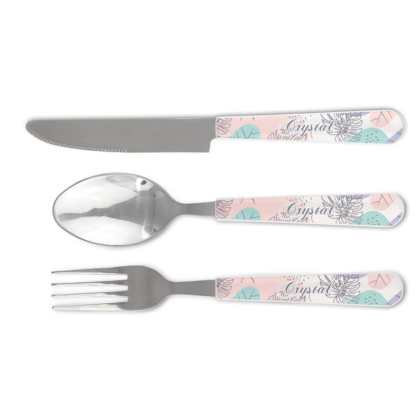 Custom Coconut and Leaves Cutlery Set (Personalized)