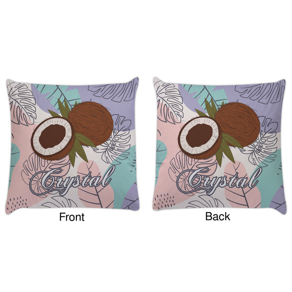 Coconut and Leaves Decorative Pillow Case - Approval