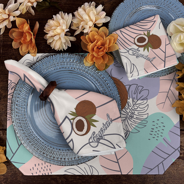 Coconut and Leaves Dining Set