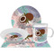 Coconut and Leaves Dinner Set - 4 Pc (Personalized)