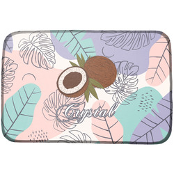 Coconut and Leaves Dish Drying Mat w/ Name or Text