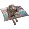 Coconut and Leaves Dog Bed - Large LIFESTYLE