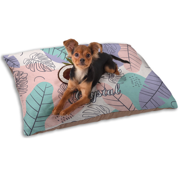 Coconut and Leaves Dog Bed - Small LIFESTYLE