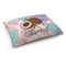 Coconut and Leaves Dog Bed - Medium w/ Name or Text