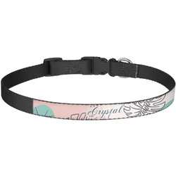 Coconut and Leaves Dog Collar - Large (Personalized)