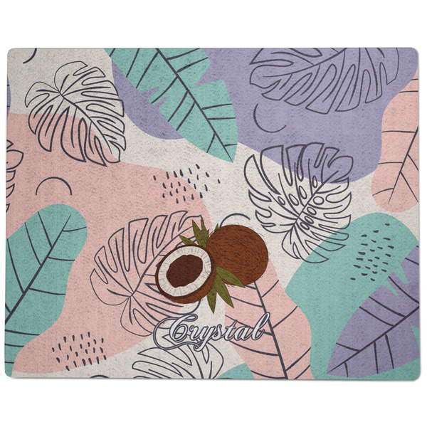 Coconut and Leaves Dog Food Mat - Large without Bowls