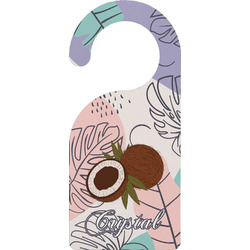 Coconut and Leaves Door Hanger w/ Name or Text