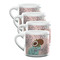 Coconut and Leaves Double Shot Espresso Mugs - Set of 4 Front