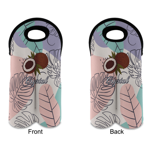 Coconut and Leaves Double Wine Tote - APPROVAL (new)