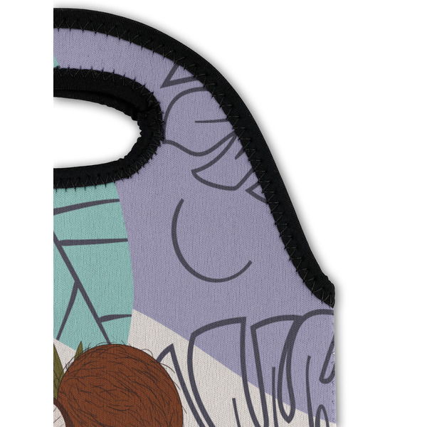 Coconut and Leaves Double Wine Tote - Detail 1 (new)