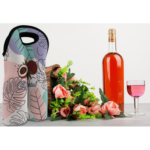 Coconut and Leaves Double Wine Tote - LIFESTYLE (new)