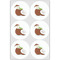 Coconut and Leaves Drink Topper - Large - Set of 6