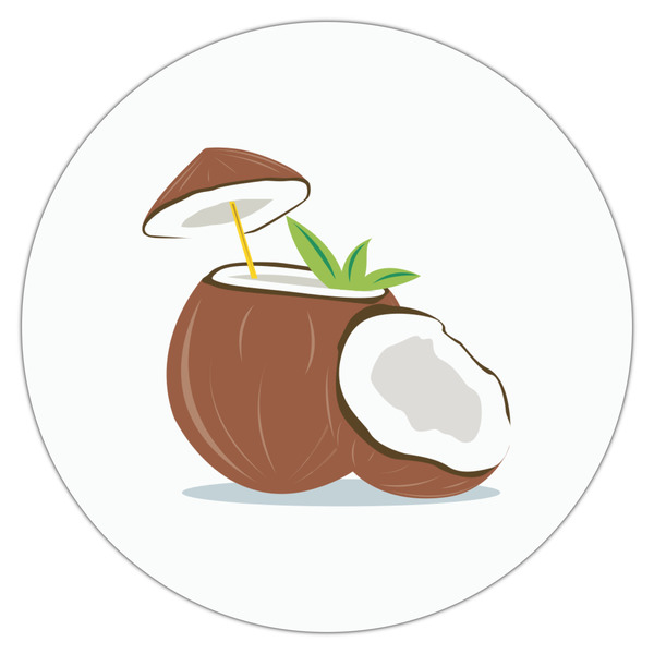 Coconut and Leaves Drink Topper - Large - Single