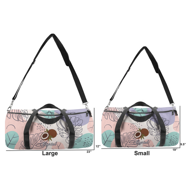 Coconut and Leaves Duffle Bag Small and Large