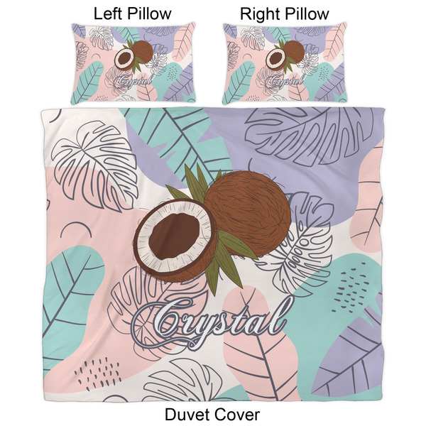 Coconut and Leaves Duvet Cover Set - King - Approval