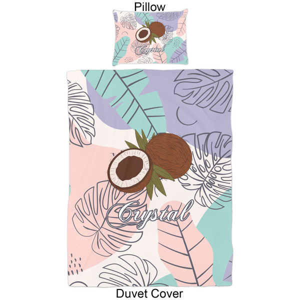 Coconut and Leaves Duvet Cover Set - Twin - Approval