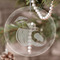 Coconut and Leaves Engraved Glass Ornaments - Round-Main Parent