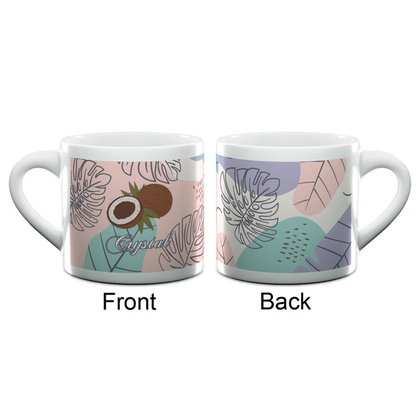 Coconut and Leaves Espresso Cup - 6oz (Double Shot) (APPROVAL)