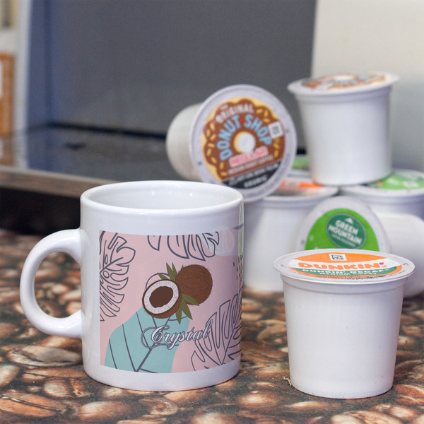 Coconut and Leaves Espresso Cup - Single Lifestyle