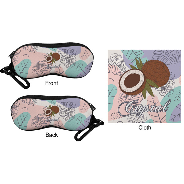 Coconut and Leaves Eyeglass Case & Cloth (Approval)