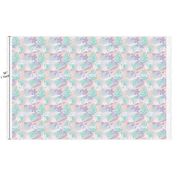 Coconut and Leaves Fabric Full Yard