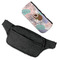 Coconut and Leaves Fanny Packs - FLAT (flap off)