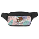 Coconut and Leaves Fanny Pack - Modern Style (Personalized)