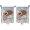 Coconut and Leaves Garden Flag - Double Sided Front and Back