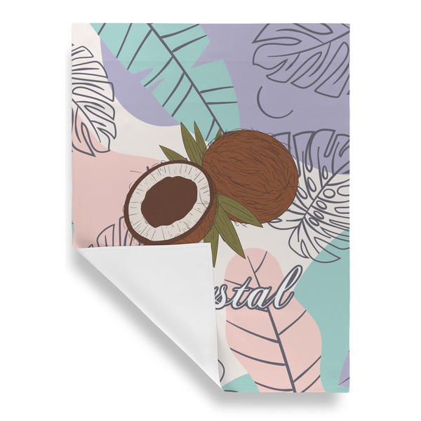 Coconut and Leaves Garden Flags - Large - Single Sided - FRONT FOLDED