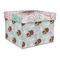 Coconut and Leaves Gift Boxes with Lid - Canvas Wrapped - Large - Front/Main