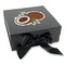 Coconut and Leaves Gift Boxes with Magnetic Lid - Black - Front (angle)