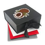 Coconut and Leaves Gift Box with Magnetic Lid