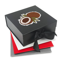 Coconut and Leaves Gift Box with Magnetic Lid (Personalized)