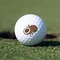 Coconut and Leaves Golf Ball - Branded - Front Alt