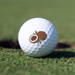 Coconut and Leaves Golf Balls - Non-Branded - Set of 3