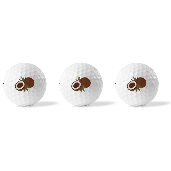 Coconut and Leaves Golf Balls - Titleist - Set of 3 - APPROVAL
