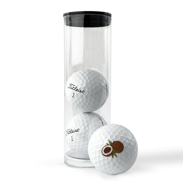 Coconut and Leaves Golf Balls - Titleist - Set of 3 - PACKAGING