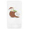 Coconut and Leaves Guest Napkin - Front View