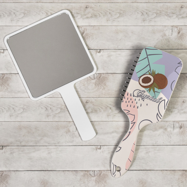 Coconut and Leaves Hair Brush - In Context