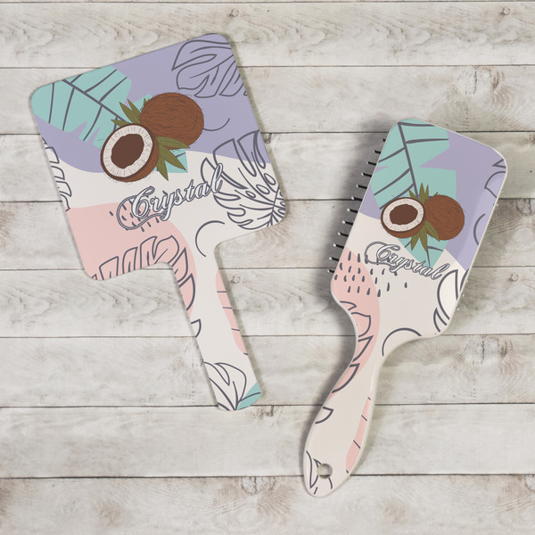 Coconut and Leaves Hand Mirrors - In Context